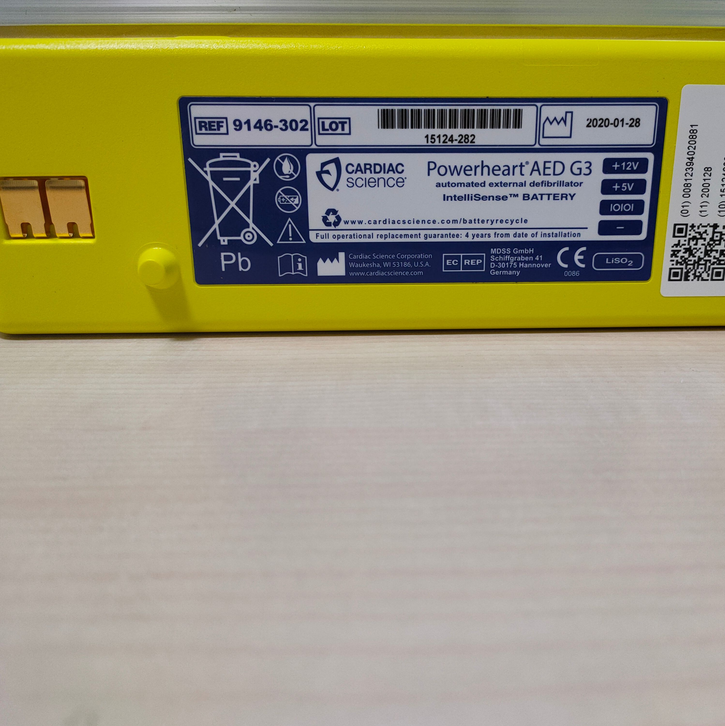 美国心科AED电池9146-302 Powerheart Battery 供AED G3和AUTO使用