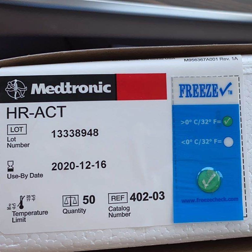 Medtronic活化凝血时间测定试剂盒（凝固法）HR-ACT 402-03 Cartridge