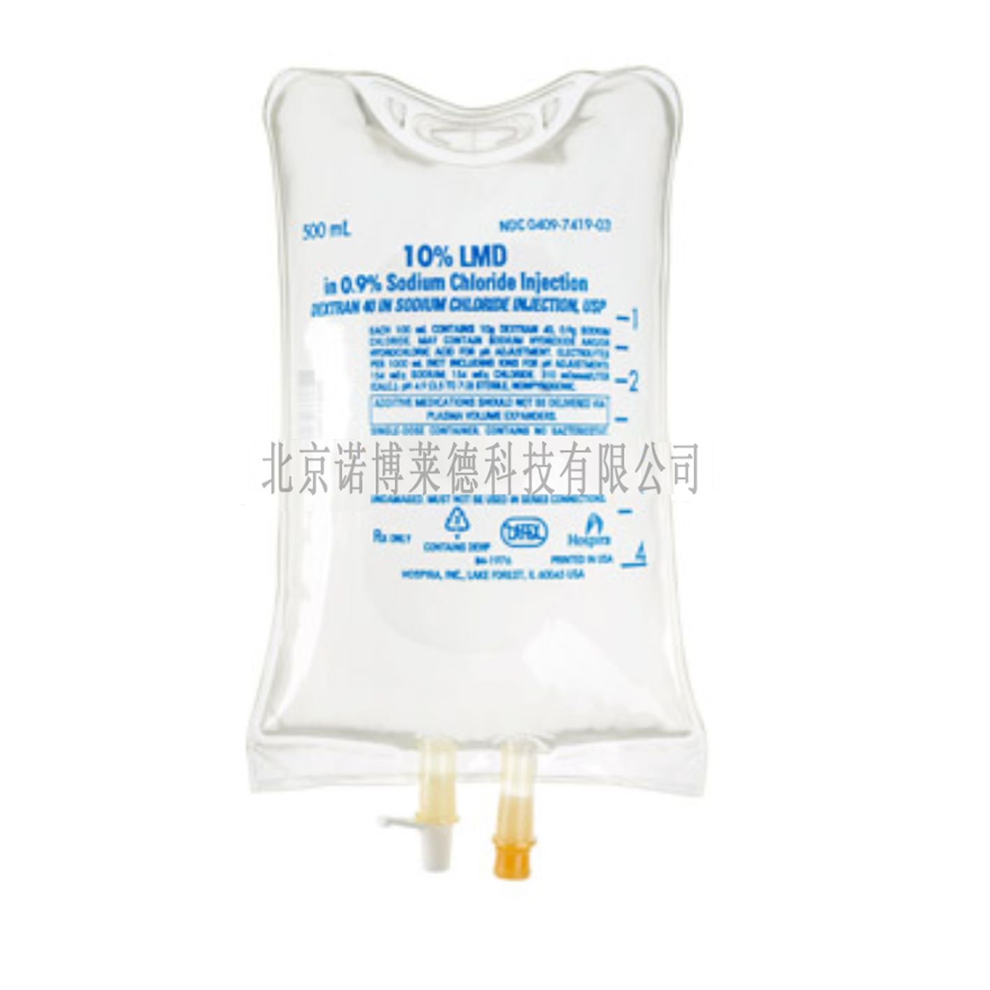 Hospira 0409-7419-03 10% LMD in 0.9% Sodium Chloride Injection DEX40右旋糖酐