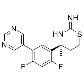 1194044-20-6/4S)-4-[2,4-二氟-5-(5-嘧啶基)苯基]-5,6-二氢-4-甲基-4H-1,3-噻嗪-2-胺 ,	≥99%