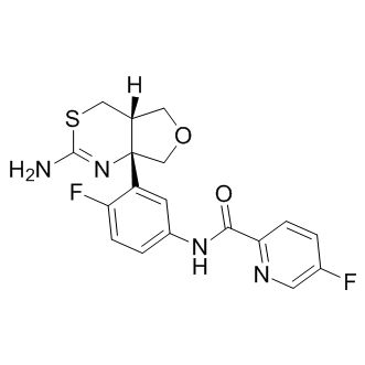 1262036-50-9/N-[3-[(4aS,7aS)-2-氨基-4a,5-二氢-4H-呋喃并[3,4-d][1,3]噻嗪-7a(7H)-基]-4-苯基]-5-氟-2-吡啶甲酰,≥99%