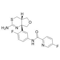 1262036-50-9/N-[3-[(4aS,7aS)-2-氨基-4a,5-二氢-4H-呋喃并[3,4-d][1,3]噻嗪-7a(7H)-基]-4-苯基]-5-氟-2-吡啶甲酰,	≥99%