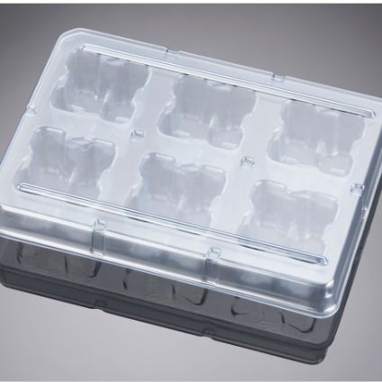 Falcon® 6 Well Deep Well TC-Treated Polystyrene Plate, 4/Pack, 4/Case