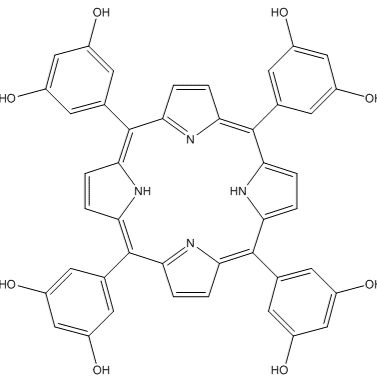 145764-54-1/5,10,5,20-四(3,5-二羟苯基) -21H,23H-卟吩 ,	90%