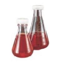 带螺旋盖的锥形瓶，聚甲基戊烯，聚丙烯盖，