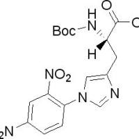 25024-53-7/	 N-(叔丁氧羰基)-1-(2,4-二硝基基)-L-组氨酸,	98%，含IPA