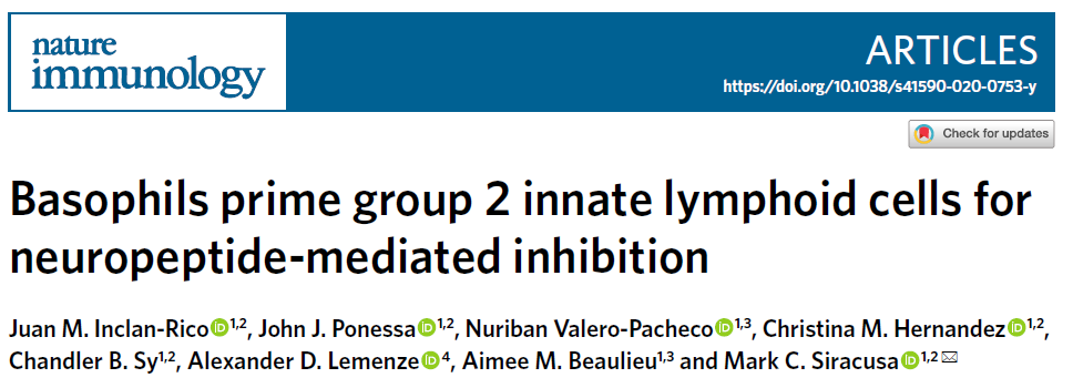 Nature Immunology：神经调节肽B有望治疗炎症性疾病
