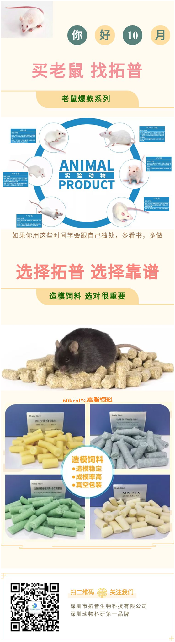 【重磅】实验鼠与造模饲料  高光亮相