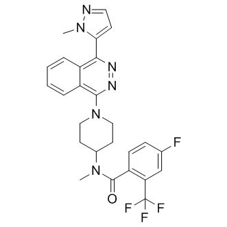 1258861-20-9/ 4-氟-N-甲基-N-[1-[4-(1-甲基-1H-吡唑-5-基)-1-酞嗪基]-4-啶基]-2-(三氟甲基)苯甲酰胺 ,≥99%