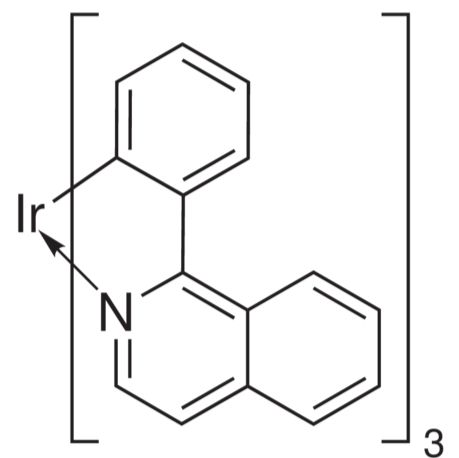 435293-93-9/三[1-苯基异啉-C2,N]铱(III) ,99%,升华纯化