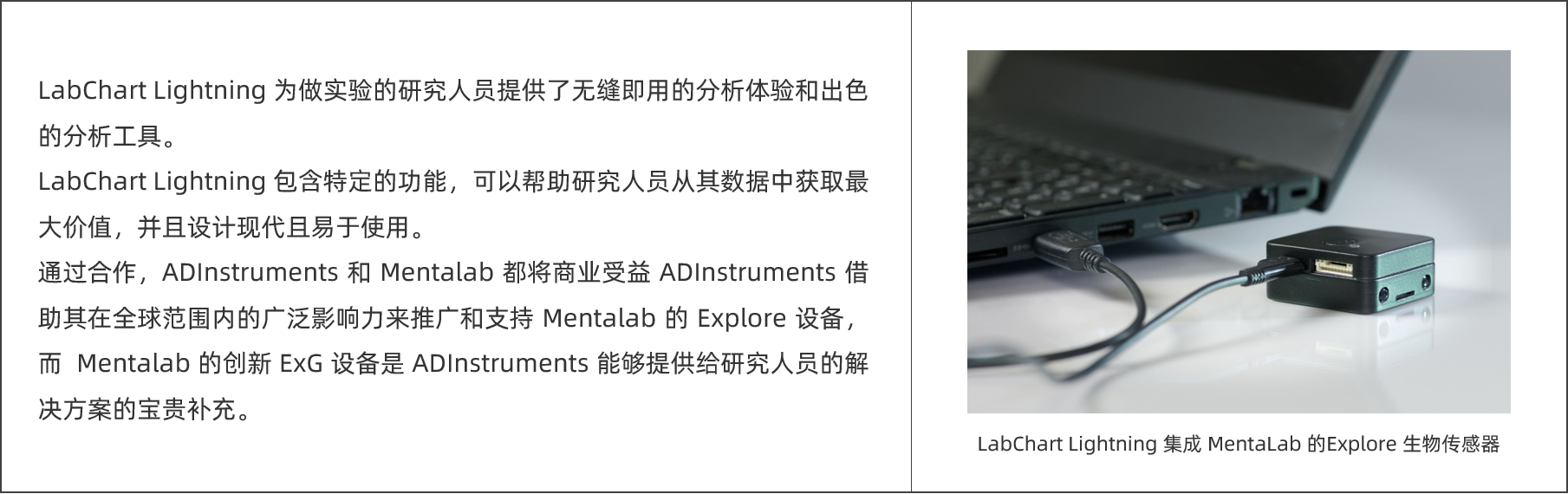 心有灵犀: Mentalab Explore 和 LabChart Lightning