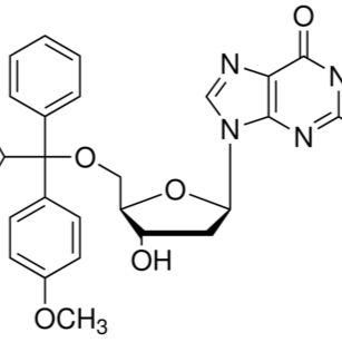 68892-41-1/ 5'-O-(4,4'-二甲氧基三苯基)-N2-异丁酰基-2'-脱氧鸟苷 源叶,99%