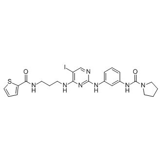 702675-74-9/ N-[3-[[5-碘-4-[[3-[(2-噻吩基羰基)氨基]丙基]氨基]-2-嘧啶基]氨基]苯基]-1-咯烷甲酰胺,≥97%