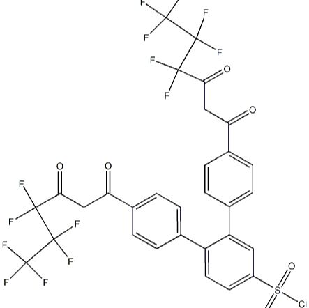 200862-70-0/ 4,4''-双(4,4,5,5,6,6,6-七氟-1,3-二氧己基)-邻三联-4-磺酰氯,≥90% (HPCE)