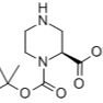 159532-59-9/	 (S)-1-Boc-哌嗪-2-羧酸 ,	97%