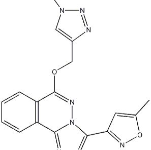 215874-86-5/ 3-(5-甲基-3-异噁唑基)-6-[(1-甲基-1H-1,2,3-三氮唑-4-基)甲氧基][1,2,4]三氮唑并[3,4-A]酞嗪 .97%