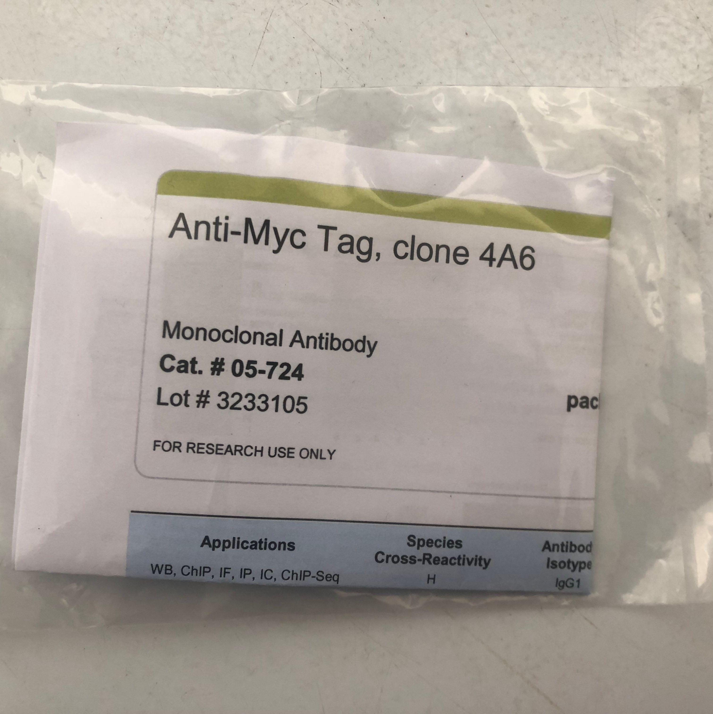 Anti-Myc Tag, clone 4A6 (mouse monoclonal IgG1)