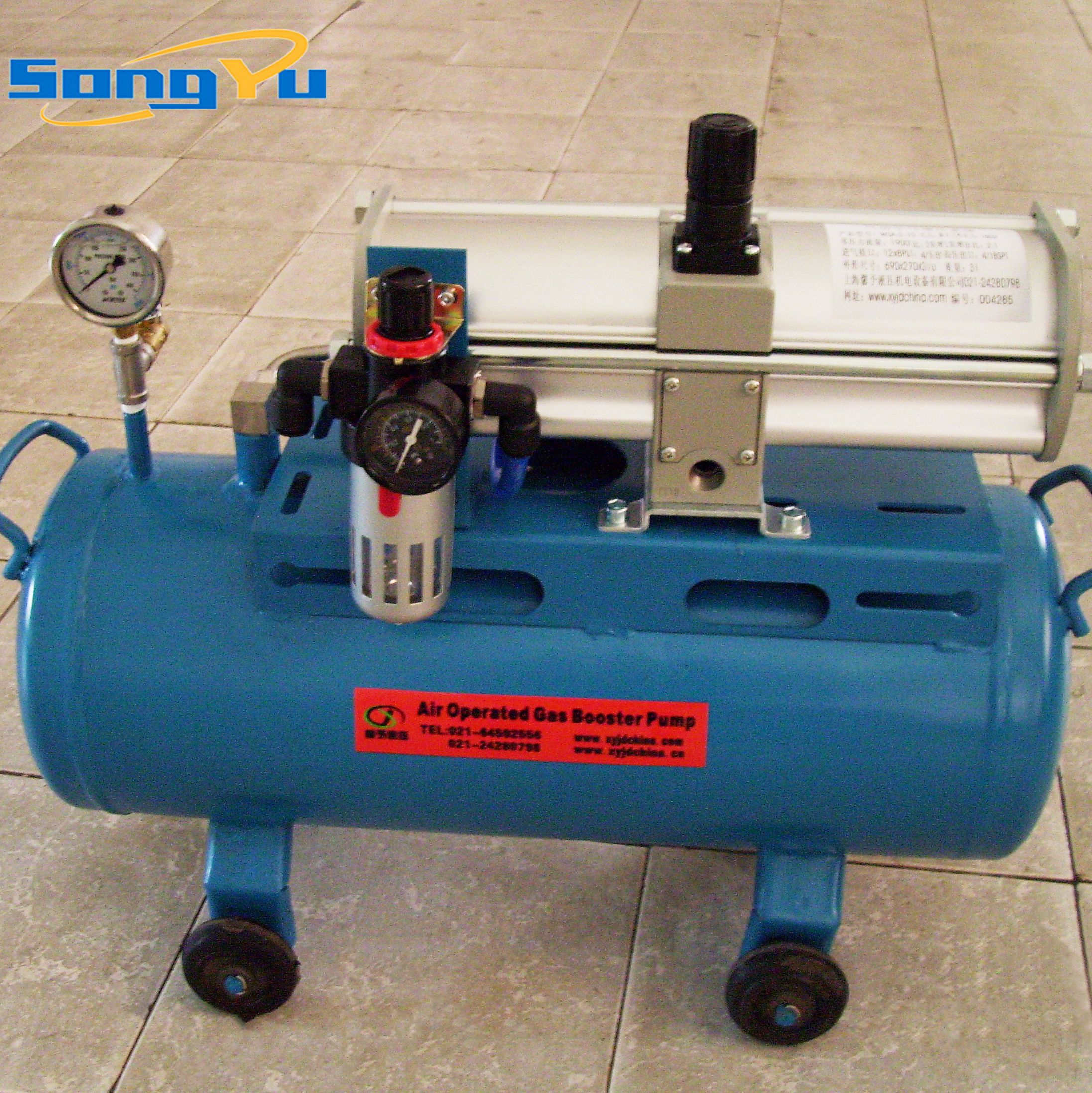  颂毓空气增压泵 超高压气体增压系统