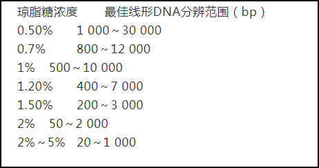 琼脂糖凝胶电泳实验方法及原理