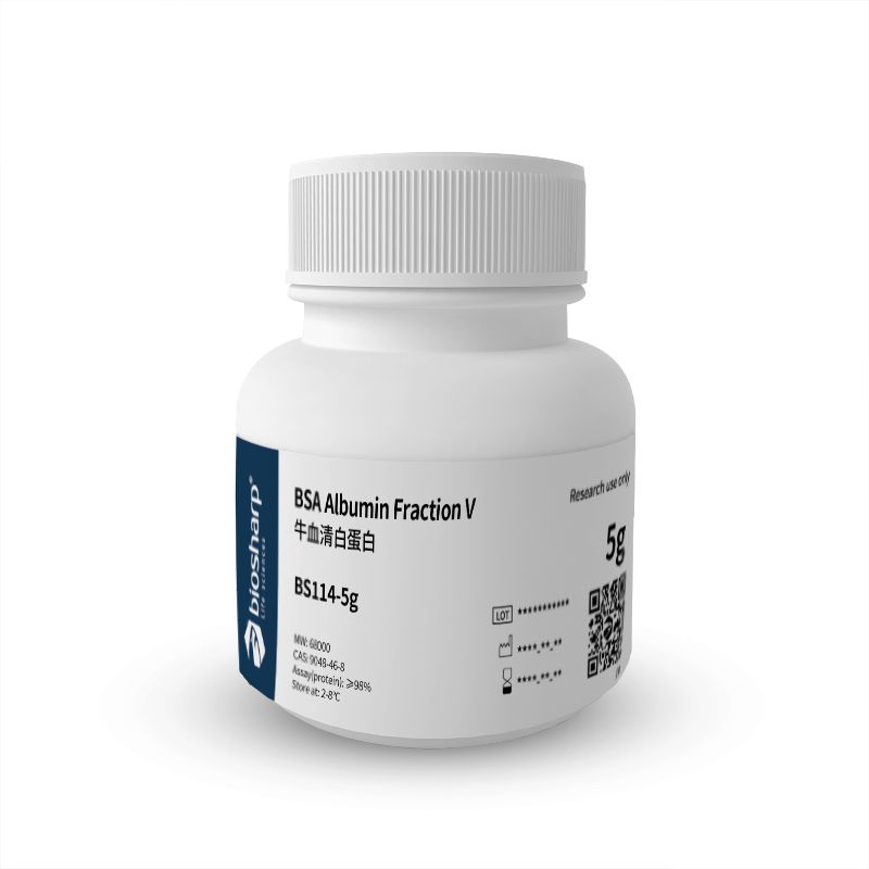 Biosharp BS114-5g 牛血清白蛋白V BSA(Albumin Bovine)