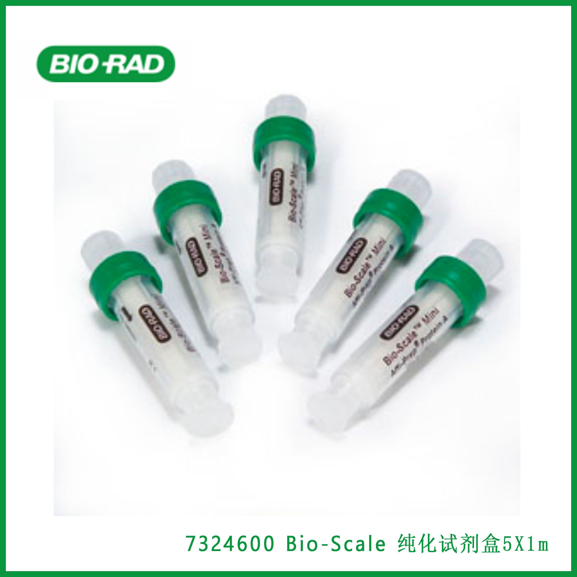 伯乐Bio-Rad7324600Bio-Scale Mini Affi-Prep Protein A Cartridges，纯化试剂盒，包括Affi-Gel®蛋白A柱、四个10DG脱盐柱、缓冲液，现货