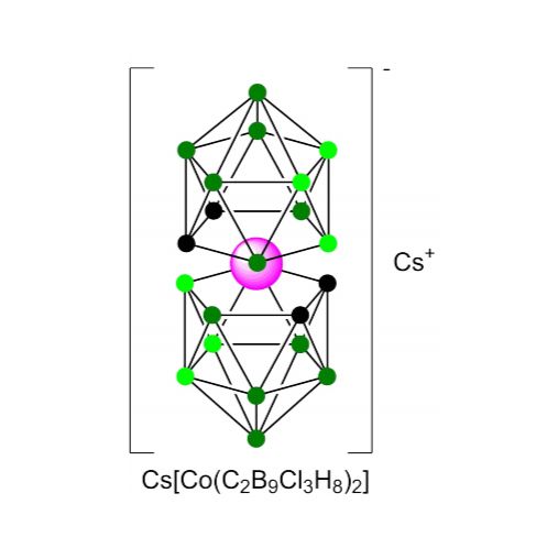 Katchem硼化学(CAS#84913-29-1, CAT#218)Chloro-protected cesium bis(1,2-dicarbollide)-cobaltate