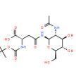 Nω-(2-乙酰氨基-2-脱氧-β-D-吡喃葡萄糖酰基)-Nα-(叔丁氧羰基)-L-天冬酰胺137255-40-4