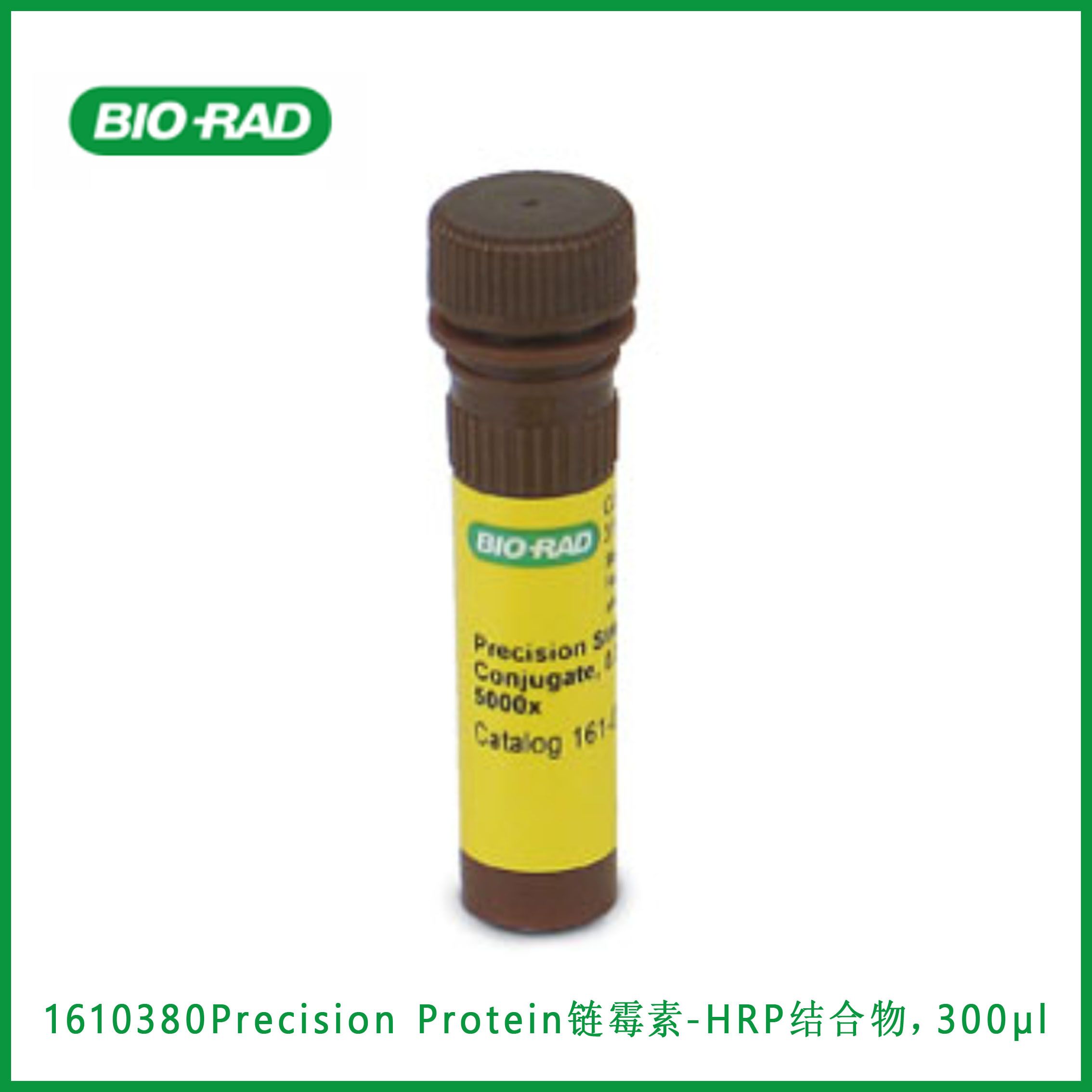 伯乐Bio-Rad1610380 Precision Protein™ StrepTactin-HRP Conjugate, 300 µl ， Precision Protein™ 链霉素-HRP结合物，300µl,现货