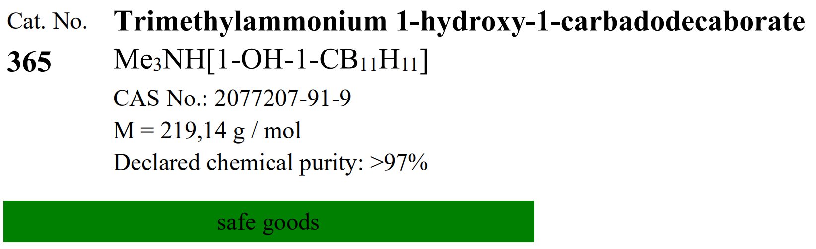 Katchem硼化学(CAS#2077207-91-9, C
