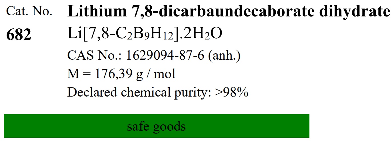 Katchem硼化学(CAS#1629094-87-6 an