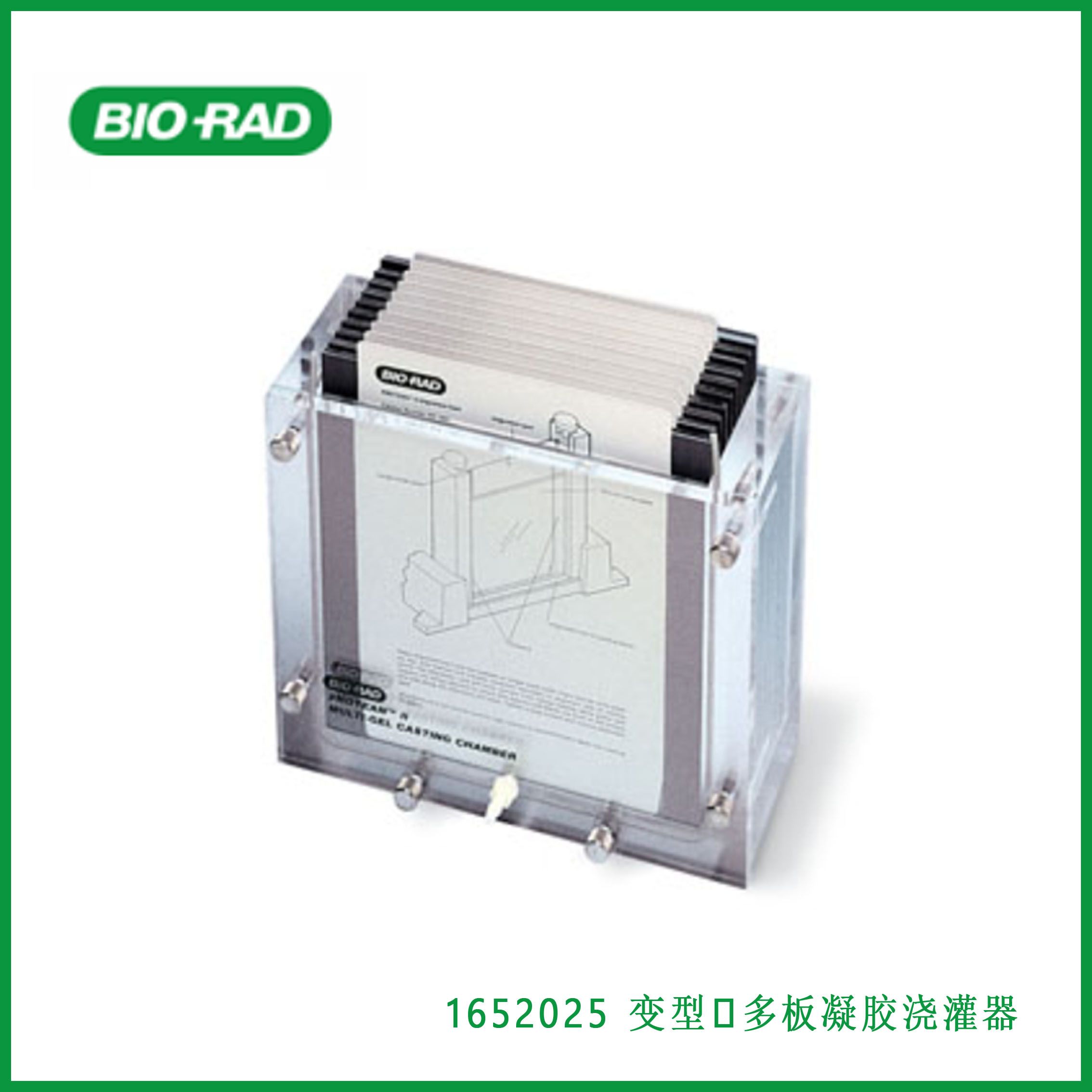 伯乐Bio-Rad1652025 PROTEAN II xi Multi-Gel Casting Chamber， 变型Ⅱ多板凝胶浇灌器，现货