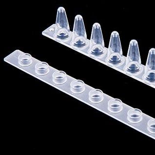 0.2ml 12-Strip Tubes&Optical Flat Caps