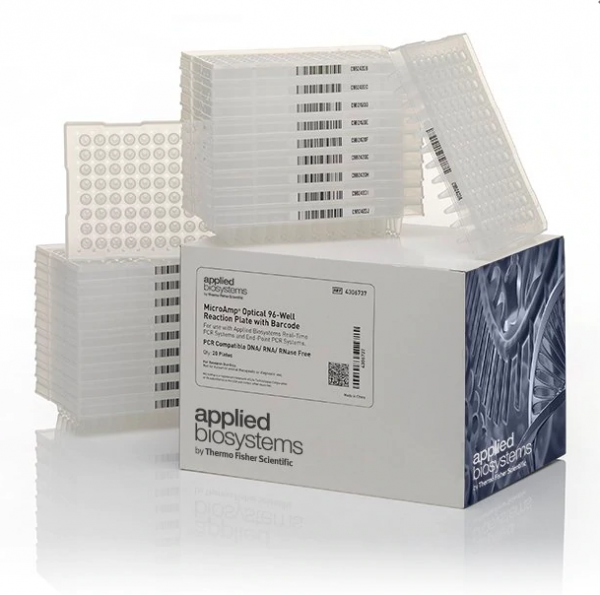 MicroAmp™ 光学 96 孔反应板（带有条形码）