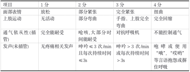 ICU 镇痛镇静疼痛评分表大合集 - 丁香园