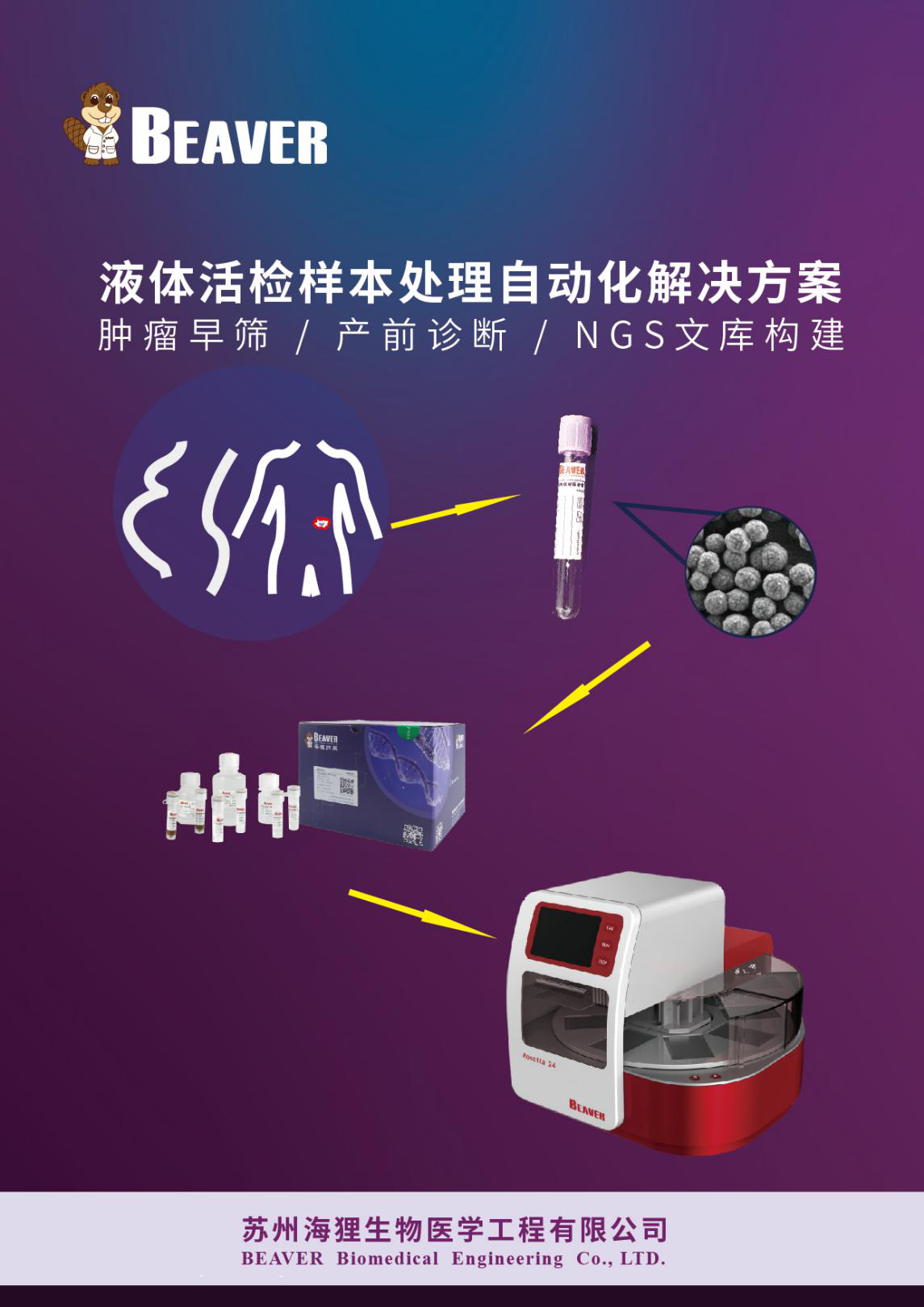 海狸液体活检样本处理解决方案上线了！
