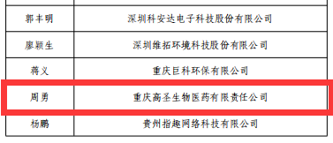 高圣医药董事长周勇获“全国科技创新创业人才”专家认定