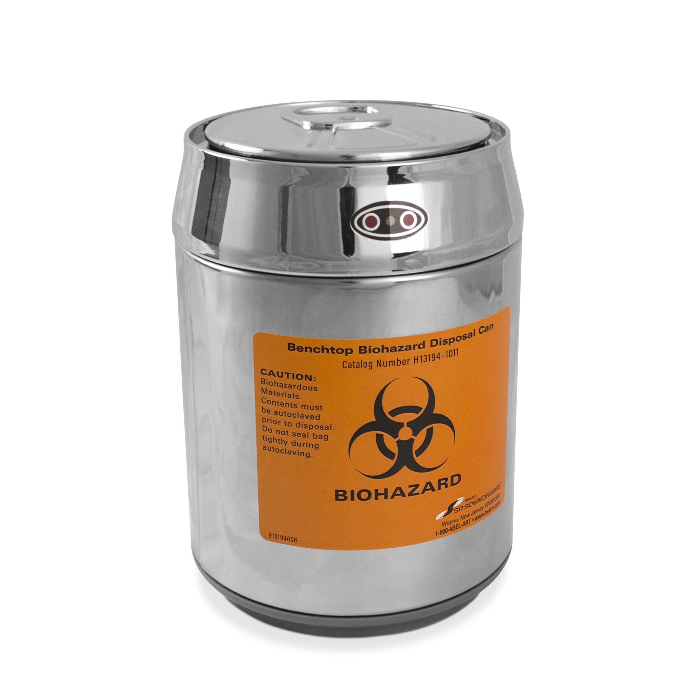 美国SP Bel-Art台式生物危害处理罐