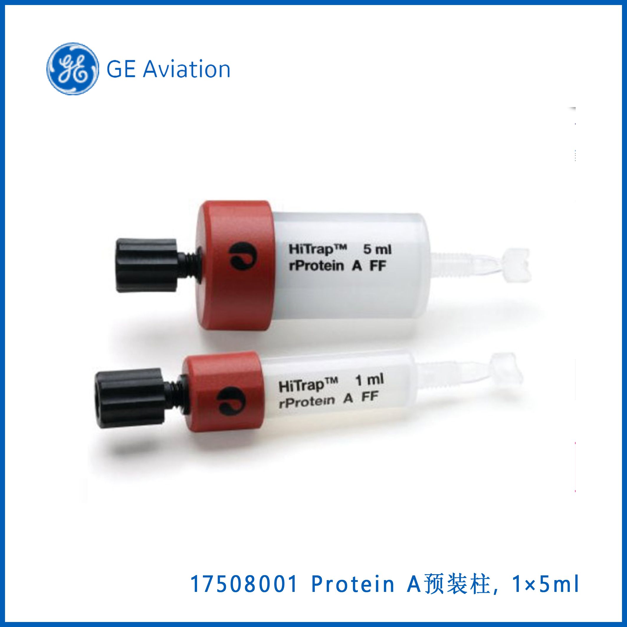 GE17508001 HiTrap® rprotein A Fast Flow, , 1 × 5 ml，Protein A预装柱, 1 × 5 ml，现货