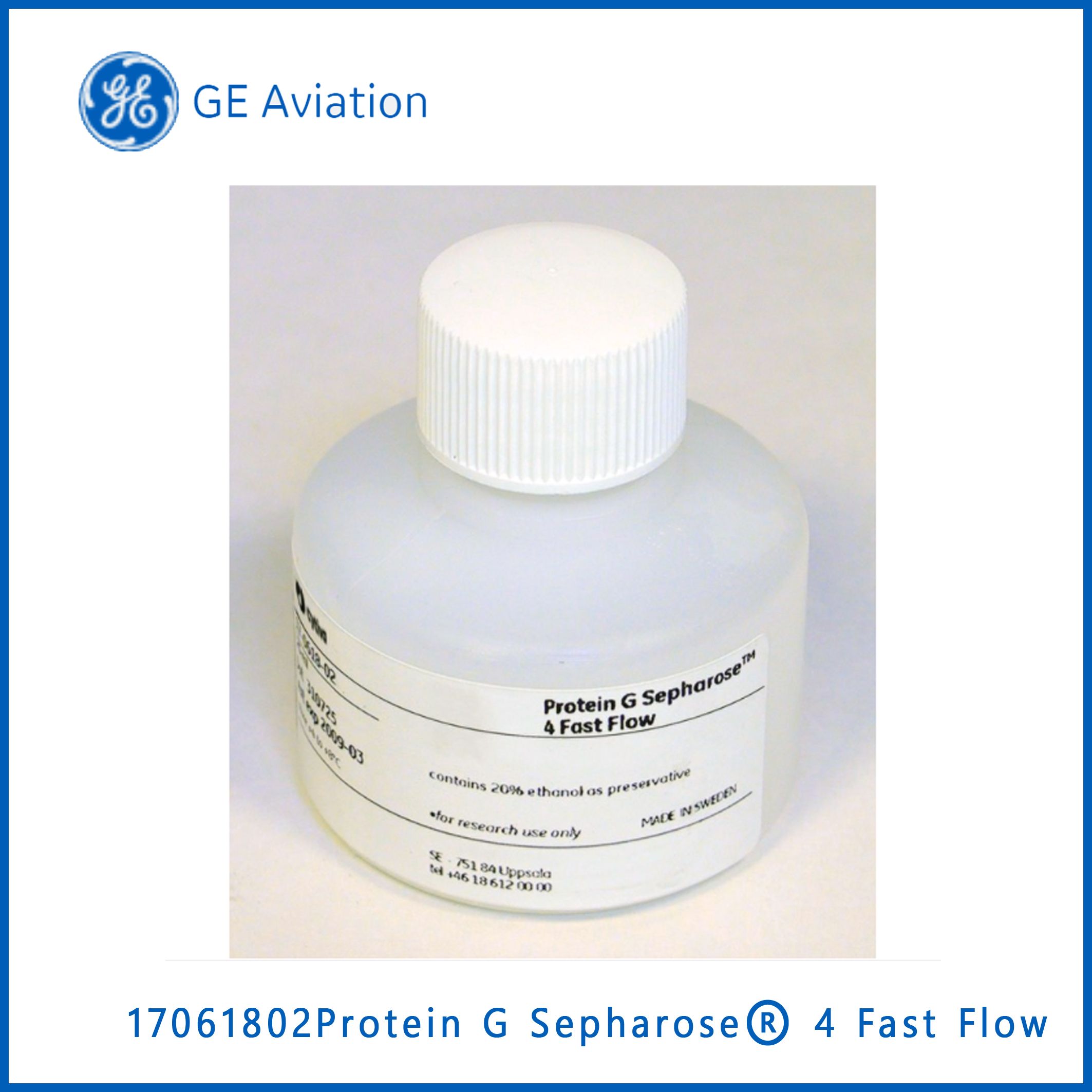 GE17061802Protein G Sepharose® 4 Fast Flow, 25mL ,Protein G纯化填料，现货