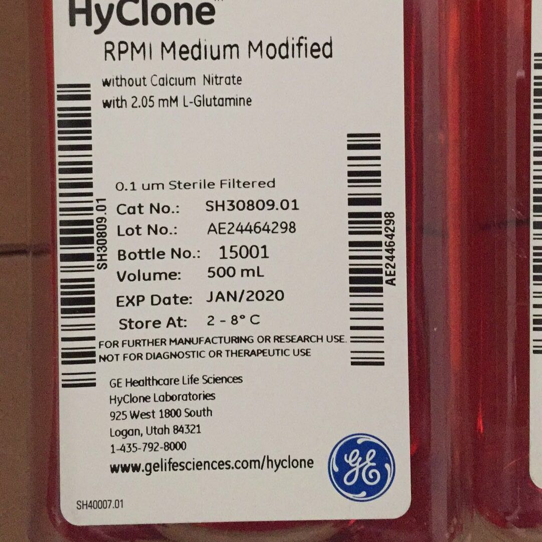 Hyclone 1640培养基，1640Medium