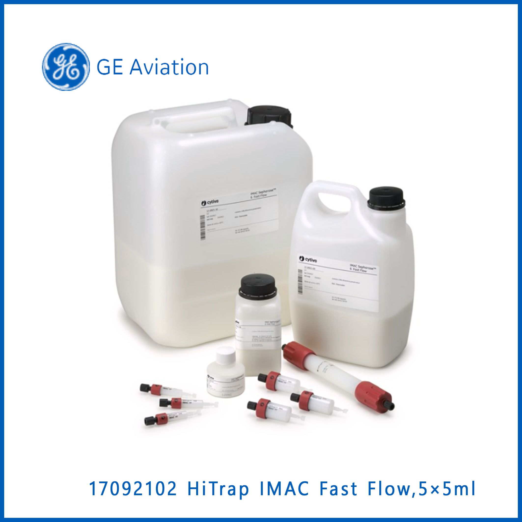GE17092102HiTrap® IMAC Fast Flow, 5×5ml标签蛋白纯化用于金属离子螯合纯化,现货