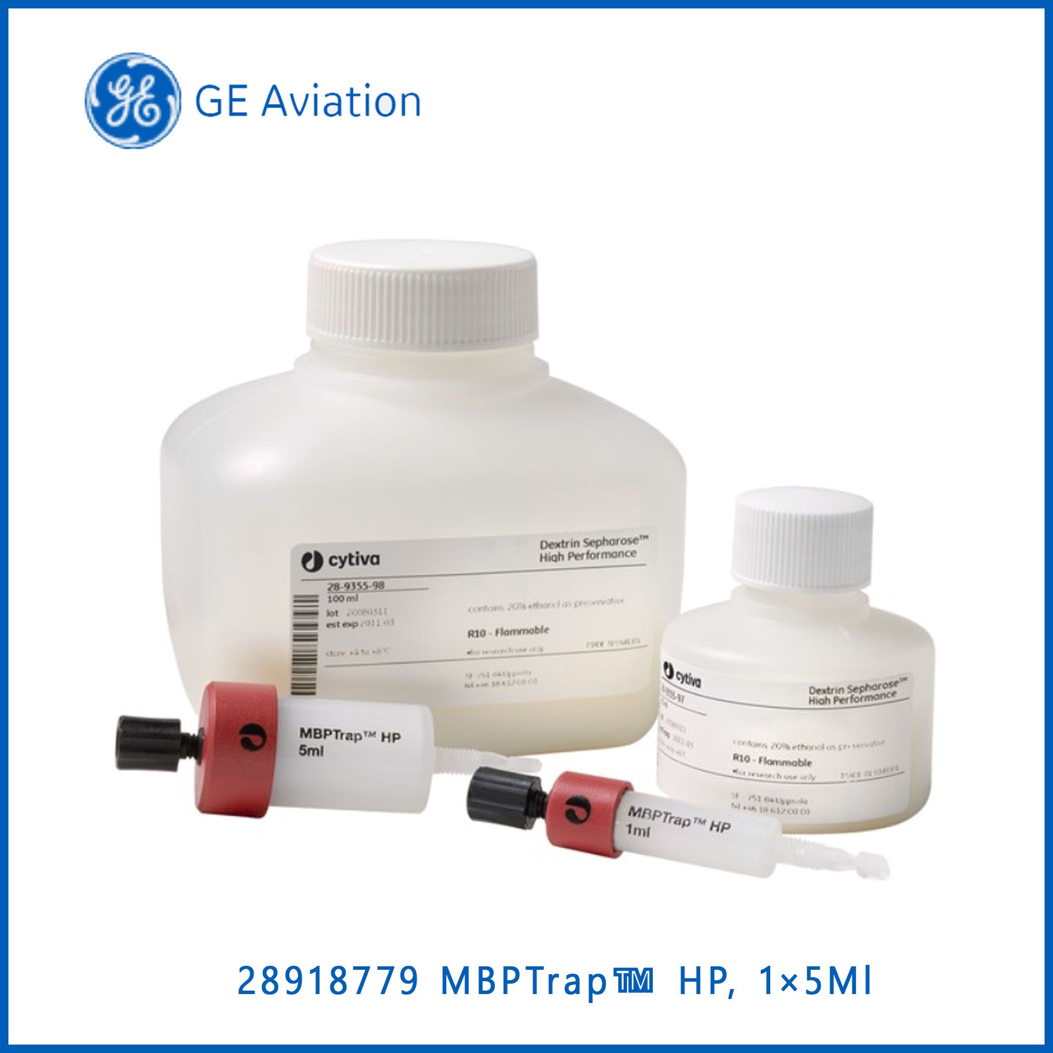 GE28918779MBPTrap™ HP, 1×5Ml, MBP标签蛋白的纯化:DextrinSepharose High performance，现货