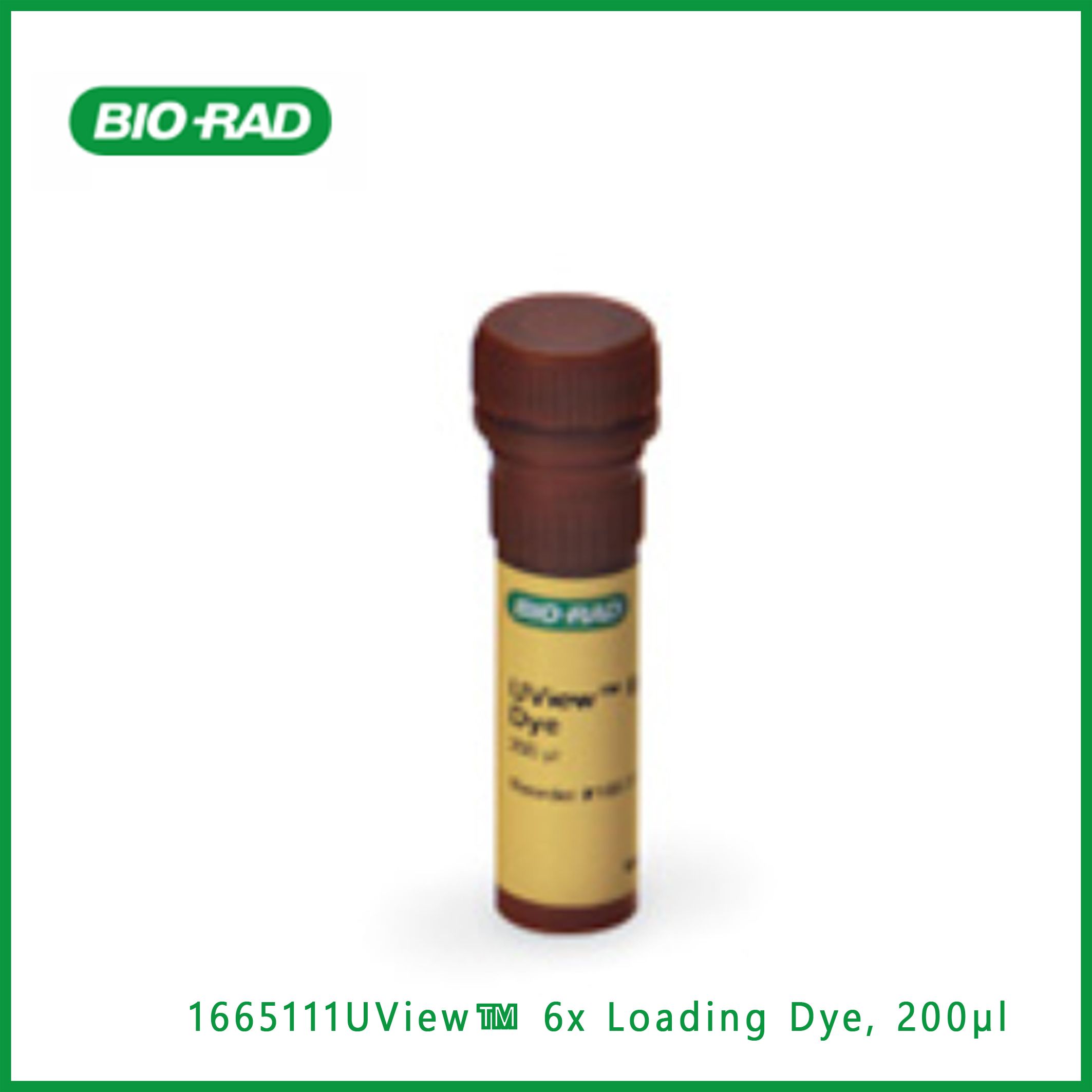 伯乐Bio-Rad1665111UView™ 6x Loading Dye, 200 µl，UView™ 6倍负载染料，200µl，现货