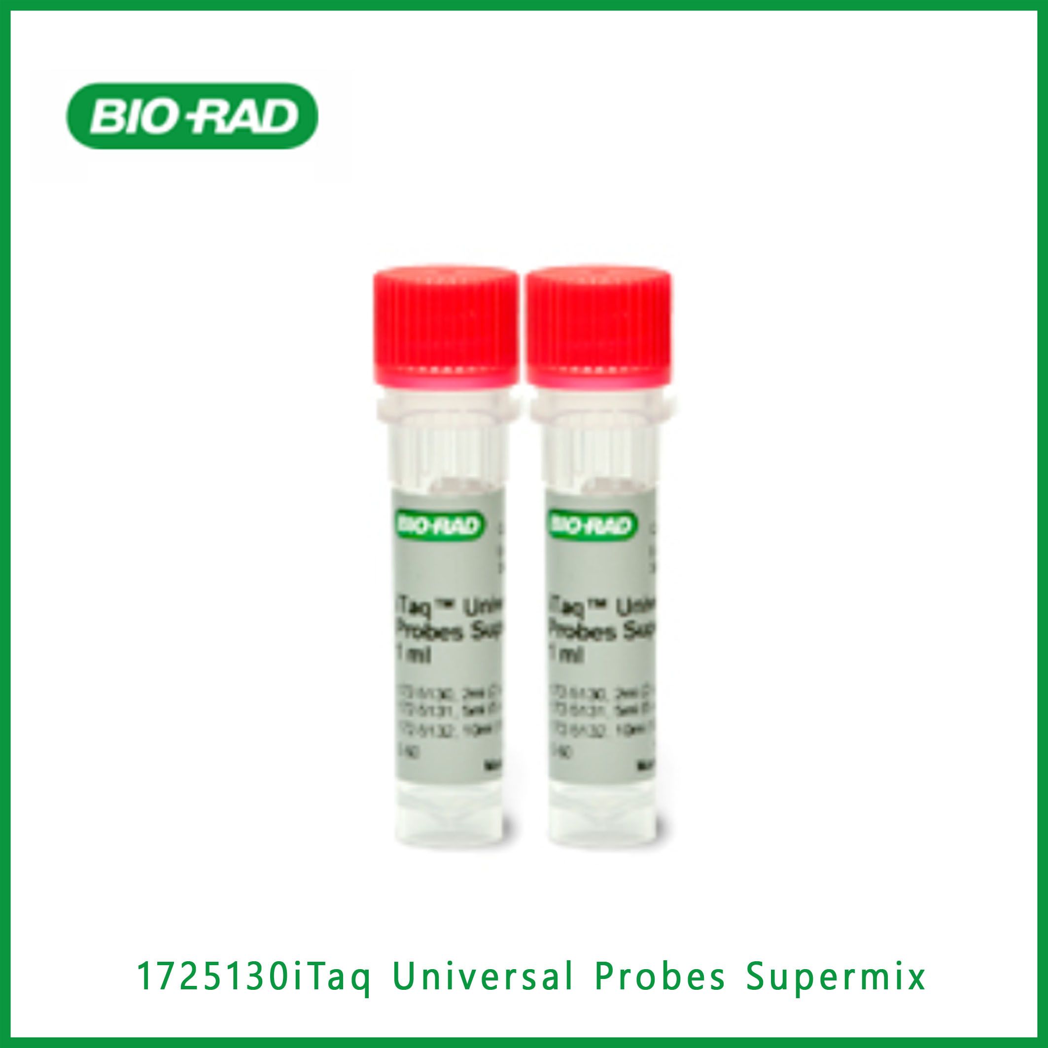 伯乐Bio-Rad1725130iTaq ™ Universal Probes Supermix, 200 x 20 µ l rxns, 2 ml (2 x 1 ml)，现货