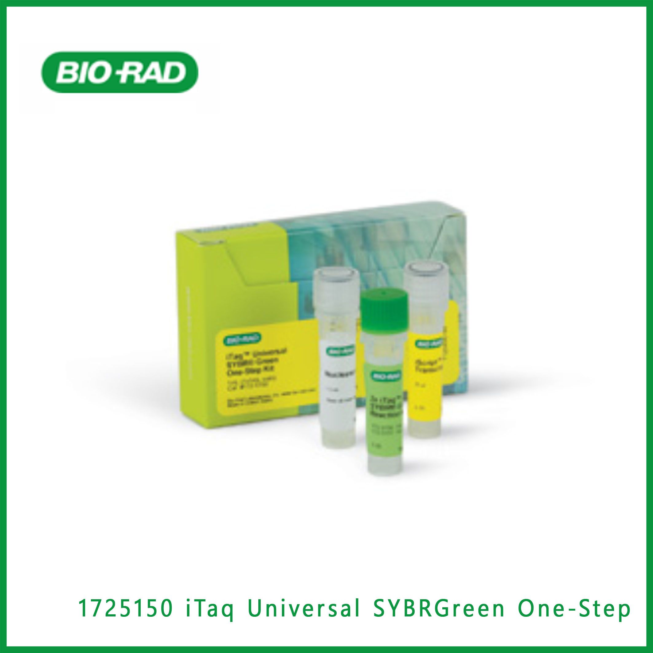 伯乐Bio-Rad1725150 iTaq™ Universal SYBR® Green One-Step Kit, 100 x 20 µl rxns, 1 ml, iTaq™ Universal SYBR® Green One-Step一步法试剂盒,现货
