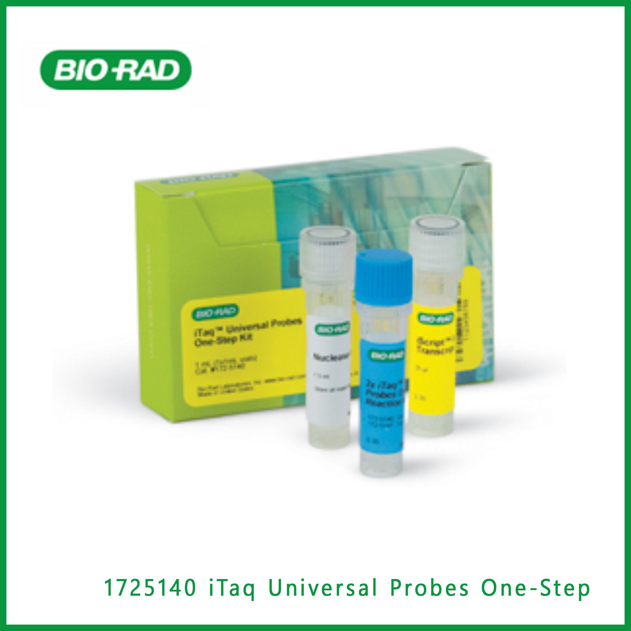 伯乐Bio-Rad1725140iTaq Universal Probes One-Step Kit, 100 x 20 µl rxns, 1 ml，iTaq Universal Probes One-Step一步法试剂盒，现货