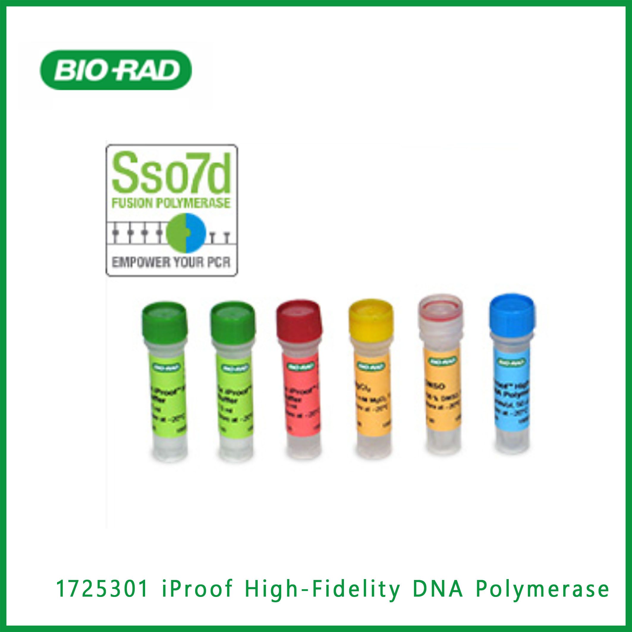 伯乐Bio-Rad1725301iProof™ High-Fidelity DNA Polymerase, ​​​​​​​100 U (2 U/µl), 50 µl,现货