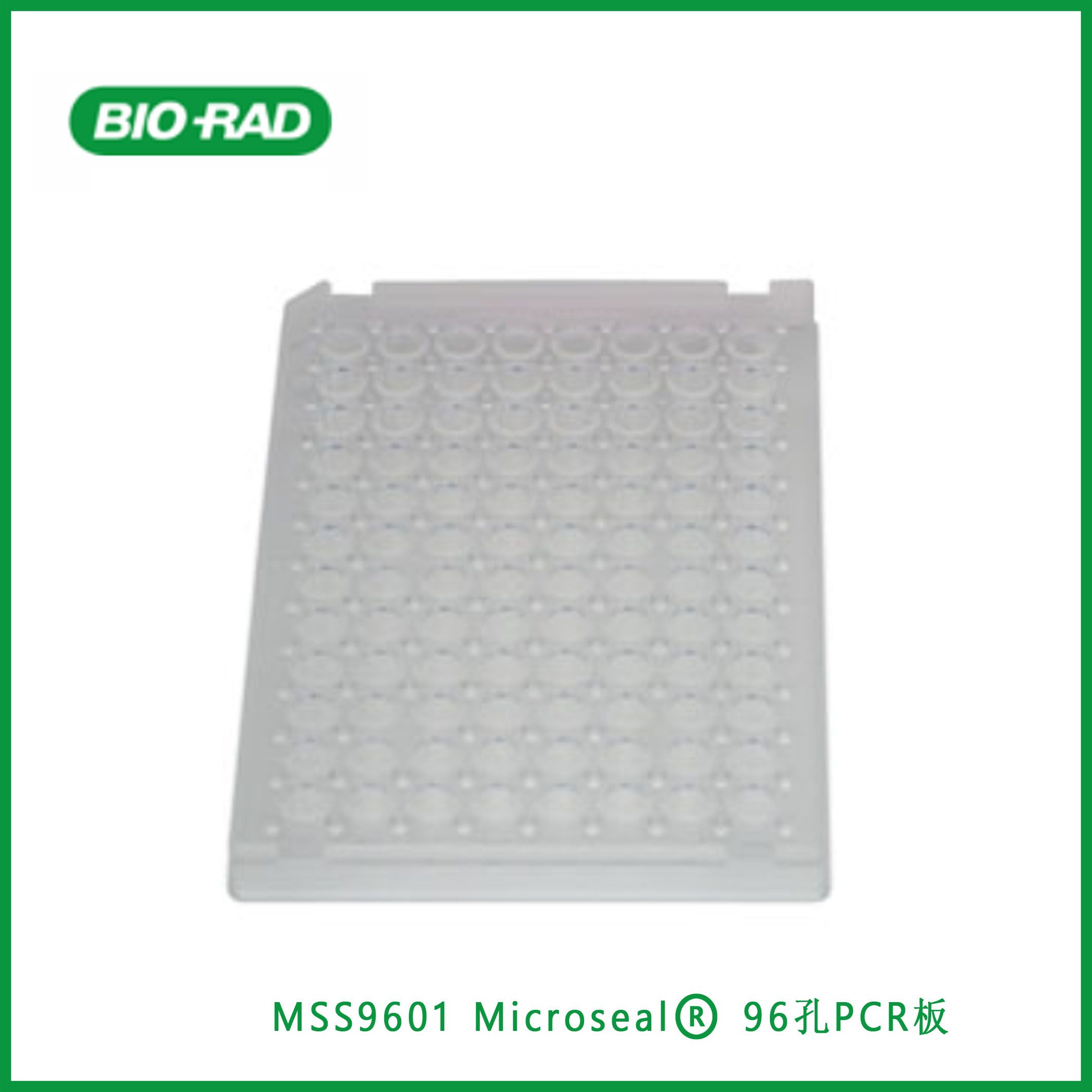 伯乐Bio-RadMSS9601 Microseal® 96-Well PCR Plates, high profile, semi skirted, clear, Microseal®  96孔PCR板，高轮廓，半裙板，透明，现货