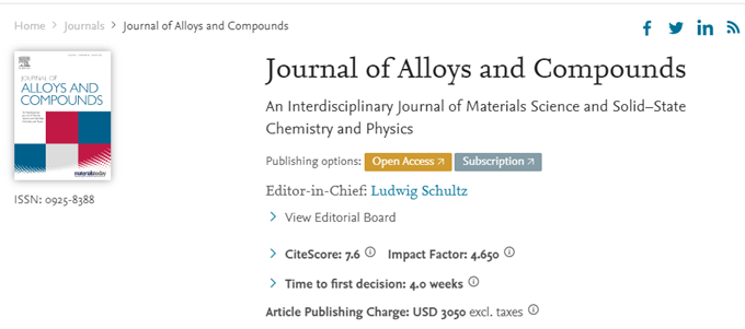 【热刊周评】审稿周期短、发文量近5000篇的材料类超热门期刊，快来了解一下