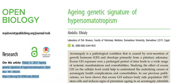 基于斑马鱼模型研究生长过度的衰老遗传特征丨环特生物国际研究